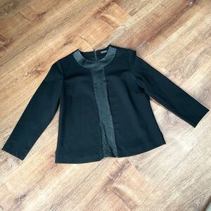 J McLaughlin women’s professional blouse business casual black size small career